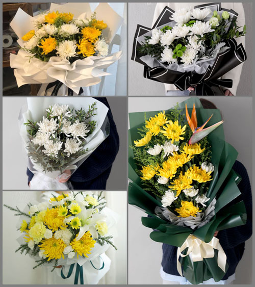 贵州六盘水盘县双凤镇右所屯村白事花束代送